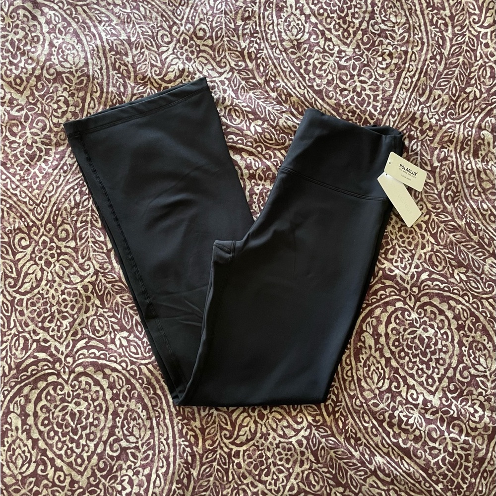 PolarLux Black Everyday Flare Leggings